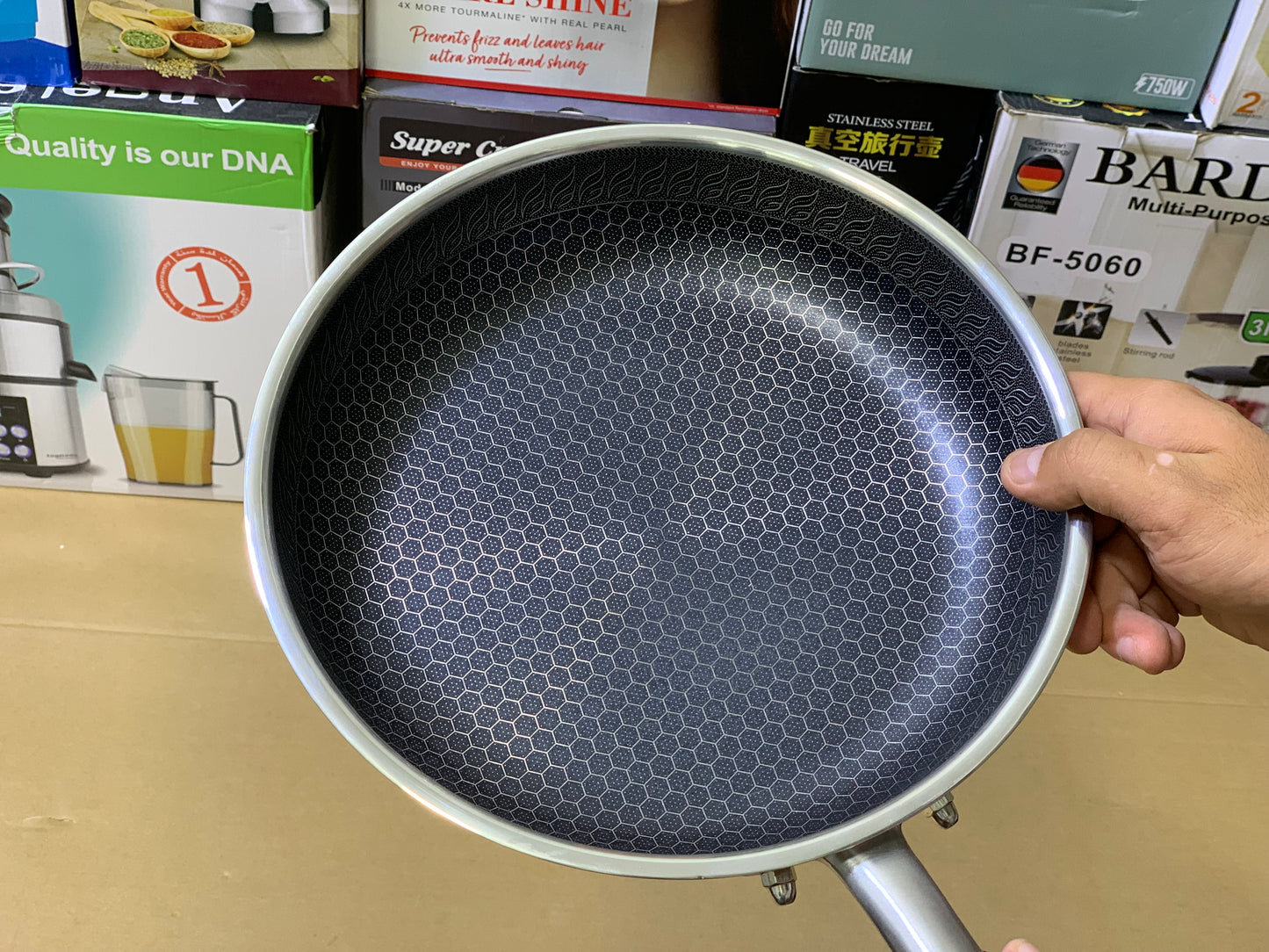 Laser Coating Honeycomb pattern