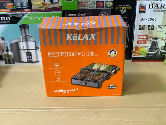 Kolax Brand Electric Contact Grill Maker 2200 watt Nonstick plates