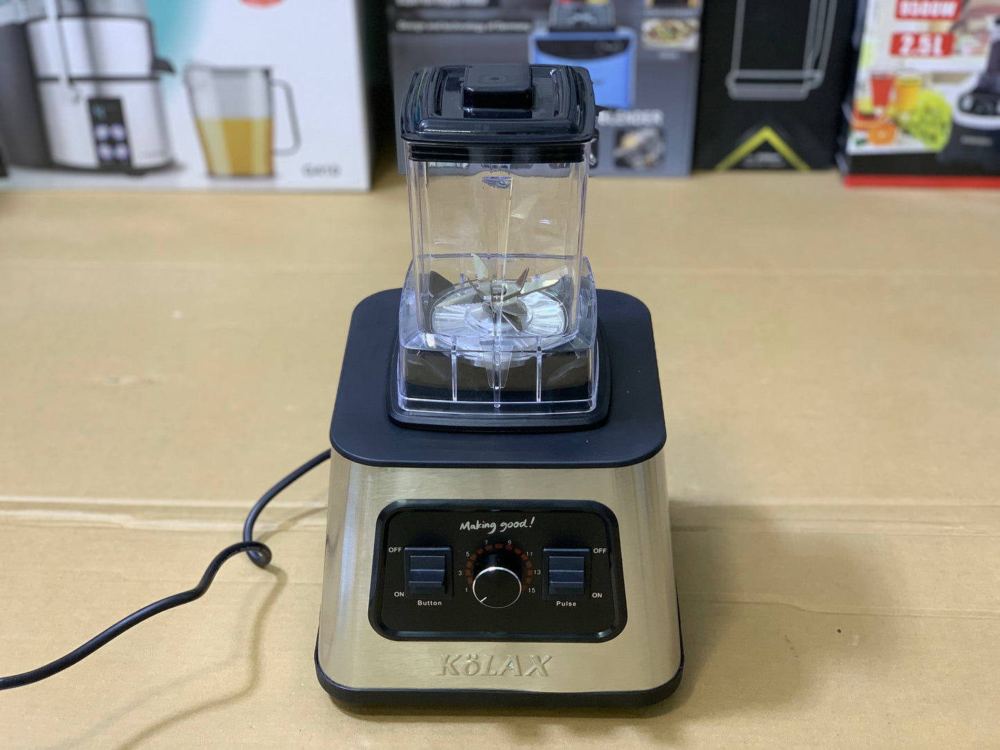 Kolax 2in1 Blender and grinder 3600watt 2.5L Stainless Steel blades
