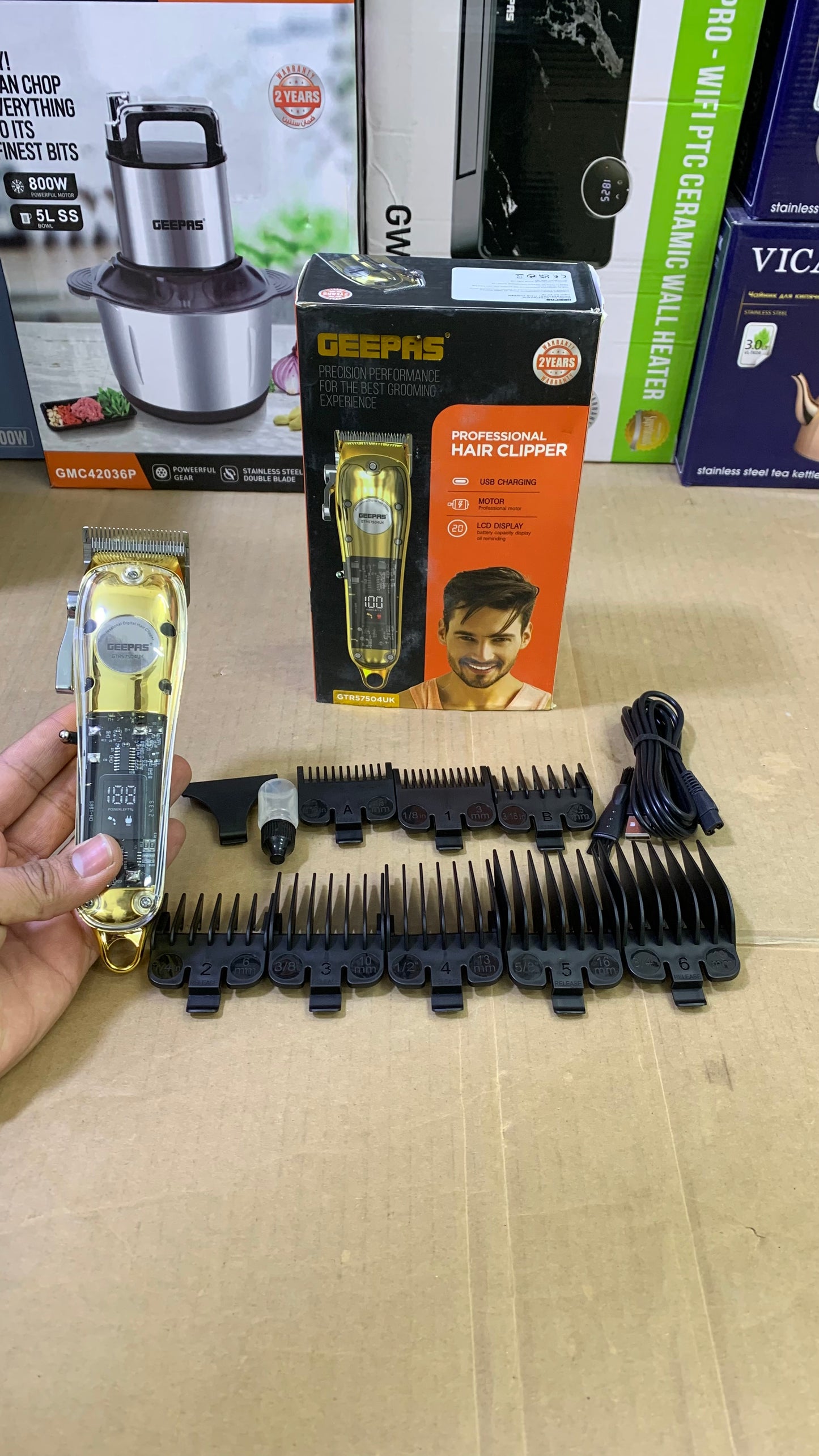 Geepas brand Hair clipper and trimmer | Model 57504