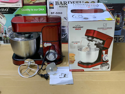 KitchenCook Standmixer 1300 watt and 5.5L Bowl stainless steel with Tools