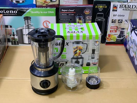 Kolax 4 in 1 Food Processor 1200 warr Stainless Steel blade |Blender , grinder and Chopper |