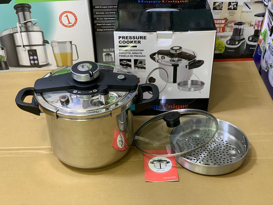 Happy Unique Pressure Cooker  Easy lock and unlock Stainless Steel
