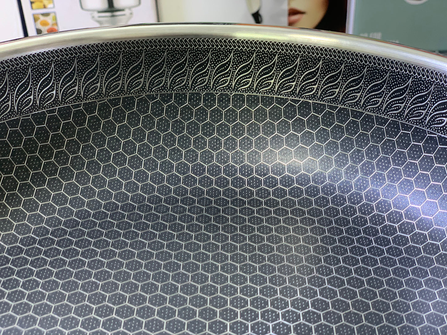 Laser Coating Honeycomb pattern