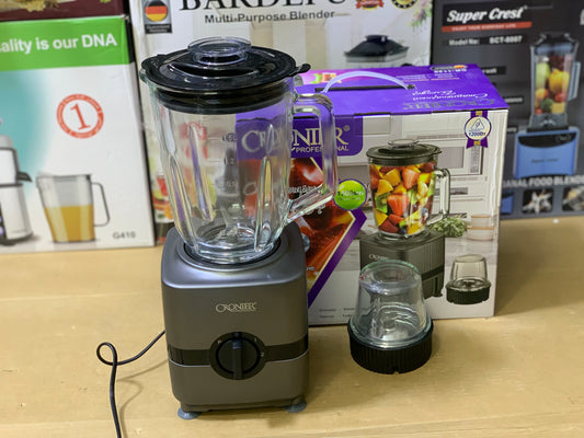 CRONIER Brand Multifunctional 2in1 Blender, Juicer and grinder 1200 watt and stainless steel blades