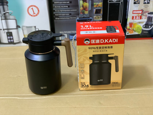 D-Kadi Tea and coffee Thermos SUS304 |Hot&Cold 24hrs Tea Kettle 1900 ml | Model:9096