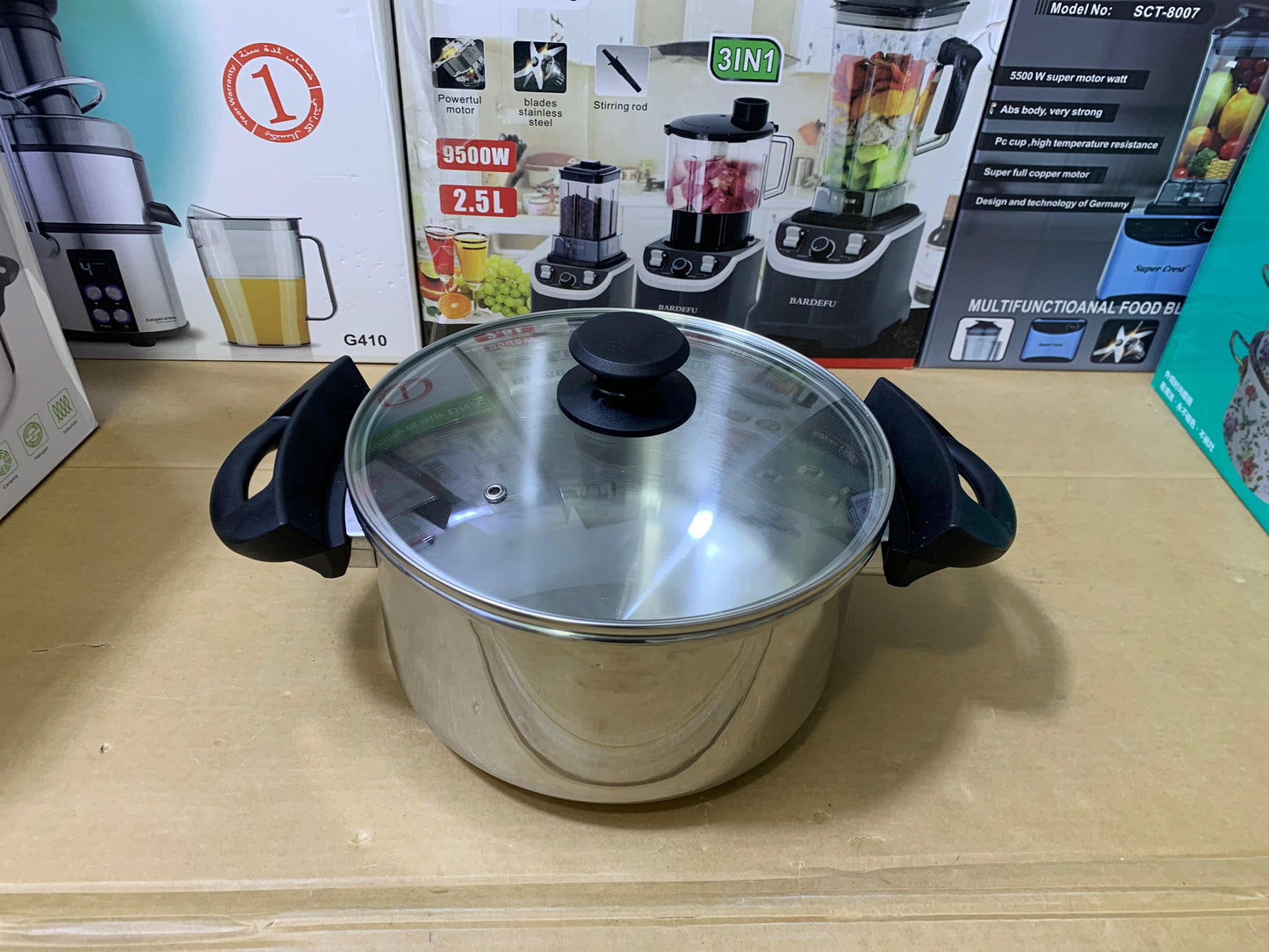 Hannover 3 in 1 18/10 Stainless Steel Pressure Cooker 6L and 8L