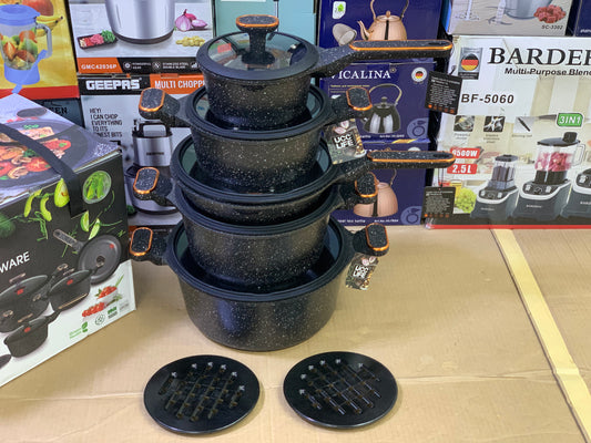 UCC LIFE 12 Pieces Granite coating Cookware set Pure Nonstick