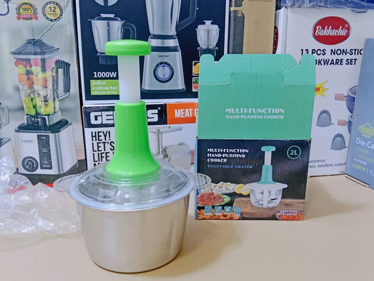 Food chopper with sharp blade and Stainless steel Bowl 2L