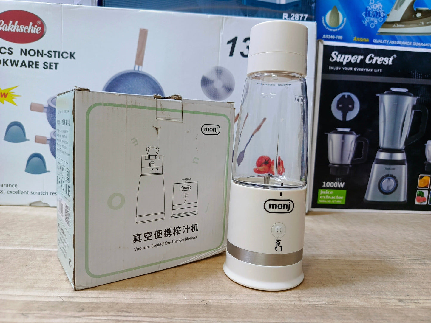Portable Sports Juicer Cup Juicer 420ml Stainless steel Blades