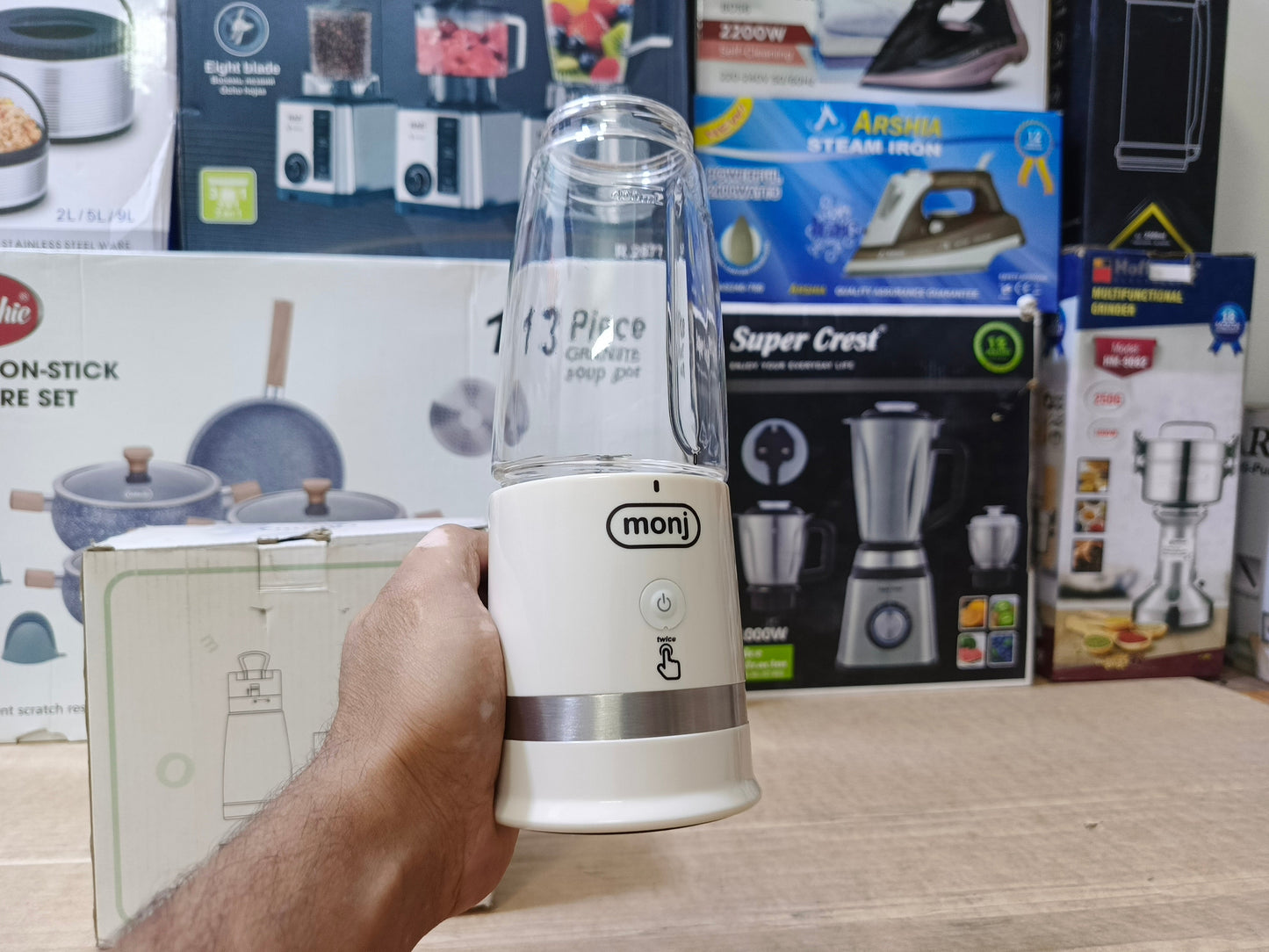 Portable Sports Juicer Cup Juicer 420ml Stainless steel Blades